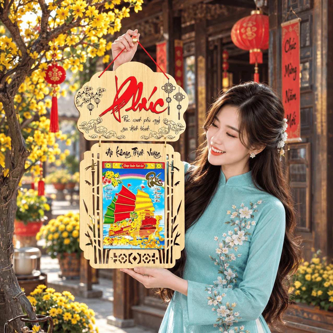 Lịch gỗ LGVSE05 Chữ Phúc 2027 độc quyền — ảnh 5